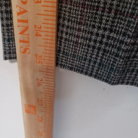 Glen Plaid Pants Dark Academia Career Work Office Size 14 Ankle Length Vintage - Picture 7 of 13